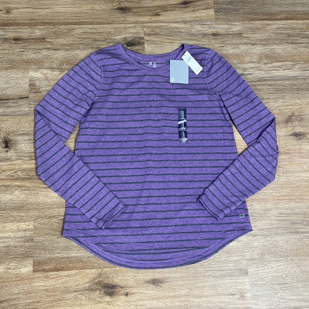 NWT Gap Fit Striped Long Sleeve Top Size Medium